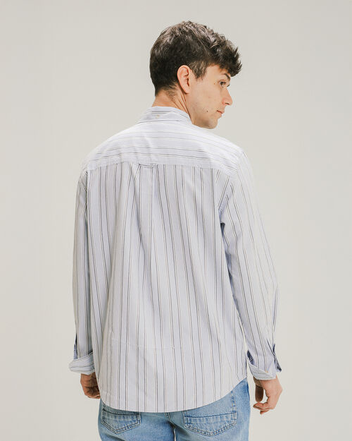 Camisa Manga Larga Azul